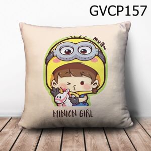 Gối vuông Cô bé minions - GVCP157