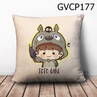 Gối vuông Cô bé Totoro - GVCP177