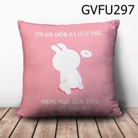 Gối vuông Con gái giống ba là có phúc - GVFU297