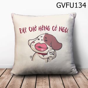 Gối vuông Đẹp chớ hông có ngu - GVFU134