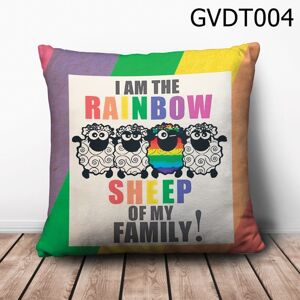 Gối vuông I'am the Rainbow Sheep - GVDT004