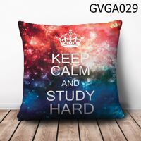 Gối vuông Keep calm and study hard - GVGA029