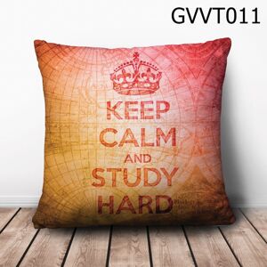 Gối vuông Keep calm and study hard - GVVT011