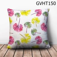 Gối vuông lá nhiều màu - GVHT150