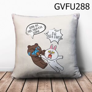 Gối vuông Lưng em mọc mụn kìa - GVFU288