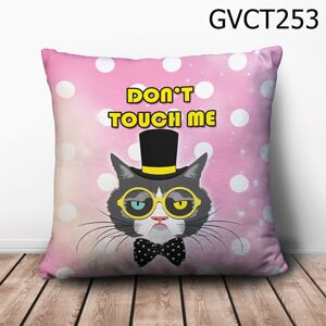 Gối vuông mèo Don't touch me - GVCT253