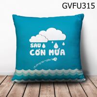 Gối vuông Sau cơn mưa đường lại ngập  - GVFU315