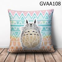 Gối vuông totoro vẽ nền hoạ tiết - GVAA108