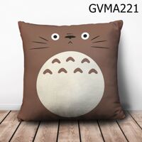 Gối vuông Totoro xám mặt ngơ - GVMA221