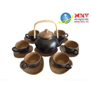 Gốm Bát Tràng men gốm quai mây MNV-BT87