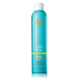 Gôm xịt giữ nếp linh hoạt Luminous Hair Spray Moroccanoil finish Strong