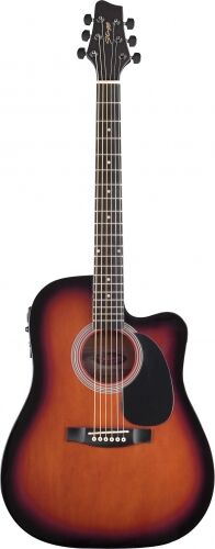 Đàn Guitar Acoustic Stagg SW203CETU - Màu N/ BK/ VS