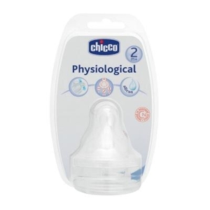 Hai núm ty silicone chống đầy hơi điều chỉnh dòng chảy Chicco 2M+