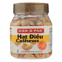 Hạt điều chiên không muối Dan D Pak 215g