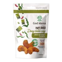 Hạt điều God Mama vị Rong biển cay 35g