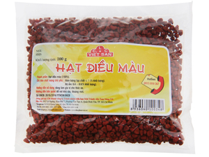 Hạt điều màu Việt San gói 100g