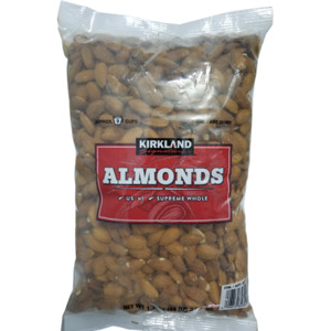 Hạt hạnh nhân sấy khô không muối Kirkland Signature Almonds - 1.36 kg