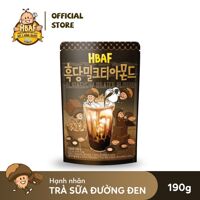 Hạt hạnh nhân trà sữa đường đen HBAF Hàn Quốc 190g