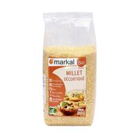 Hạt kê hữu cơ đã bóc vỏ Markal gói 500g