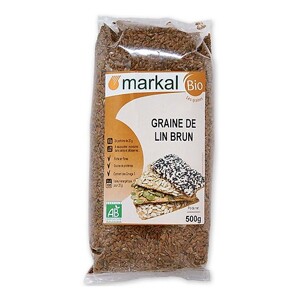 Hạt lanh nâu hữu cơ Markal 500g