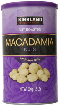 Hạt Mắc Ca tẩm muối Kirkland Signature Dry Roasted Macadamia Nuts - 680g