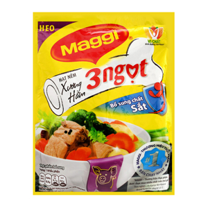 Hạt nêm xương hầm vị heo 3 Ngọt Maggi gói 200g