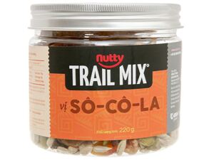 Hạt sấy hỗn hợp Nutty Trailmix vị sô cô la 220g