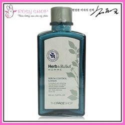 Herb & Relief Homme Sebum Control Lotion The Face Shop