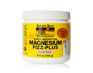 Hỗ trợ chống tê chân Magnesium Fizz-Plus Natures Blend USA 183g