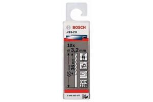 Hộp 10 mũi khoan Inox khoan INOX HSS-Co 3.2mm Bosch 2608585877