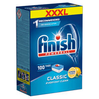 Hộp 100 viên rửa chén Finish Classic Dishwasher Tablets Lemon Sparkle QT025446 - hương chanh