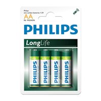 Hộp 12 vỉ pin kẽm AA Philips R6L4B