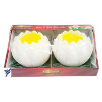 Hộp 2 nến thơm hoa sen lớn Quang Minh Candle FTM-NQM2547