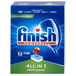 Hộp 52 viên rửa chén Finish All In 1 Dishwasher Tablets QT028268