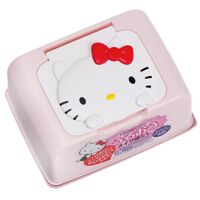 Hộp giấy ướt phấn thơm hình Hello Kitty LEC E343 màu hồng 42 tờ