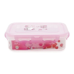 Hộp nhựa đựng thức ăn 2 ngăn Hello Kitty Lock&Lock LKT821C - 360ml