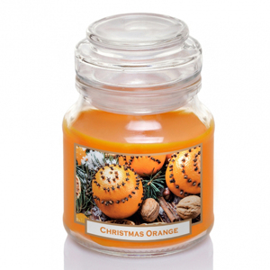 Hũ nến thơm tinh dầu Batek Christmas Orange 130g QT06653 - cam, quế, đinh hương