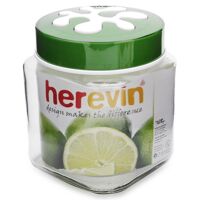 Hũ thủy tinh vuông Herevin 137010 - 1L