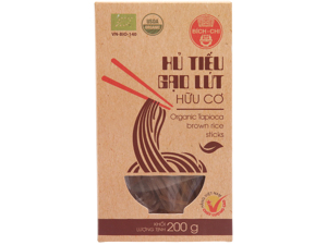 Hủ tiếu gạo lứt hữu cơ Bích Chi - hộp 200g