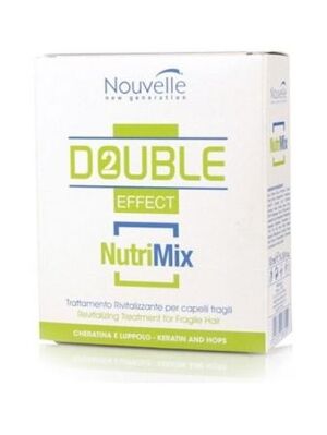 Huyết thanh keratin Nouvelle double effect nutrimix dược thảo dưỡng trị tóc hư 10ml x 10