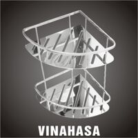 Kệ inox vệ sinh 2 tầng Vinahasa KK06