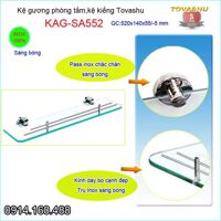 Kệ kính phòng tắm Tovashu KAG-SA552