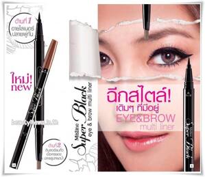 Kẻ mắt & mày Mistine Super Black Eye & Brow Multi Liner