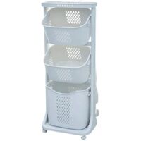 Kệ nhựa holla 3 tầng có bánh xe 110cm x 33cm x 44cm