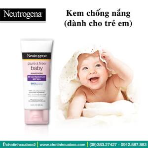 Kem chống nắng Neutrogena Pure Free Baby Sunscreen Lotion SPF 60 - Dành cho bé