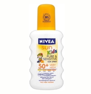 Kem chống nắng trẻ em dạng xịt Nivea Sun Kids 50+ 200ml