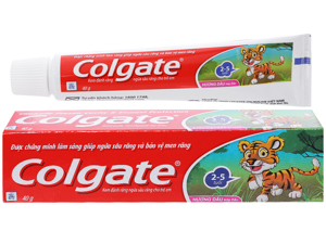 Kem đánh răng Colgate Tiger 40g cho bé từ 2-5 tuổi