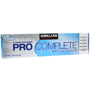 Kem đánh răng Kirkland Signature Pro Complete Plus Whitening Toothpaste - 212,6 g