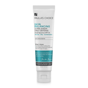 Kem dưỡng bảo vệ và cân bằng da Paula's Choice Skin Balancing Ultra Sheer Daily Defence SPF 30 60ml