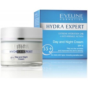 Kem dưỡng da ngày và đêm Hydra Expert tuổi 55+ Eveline - 50ml